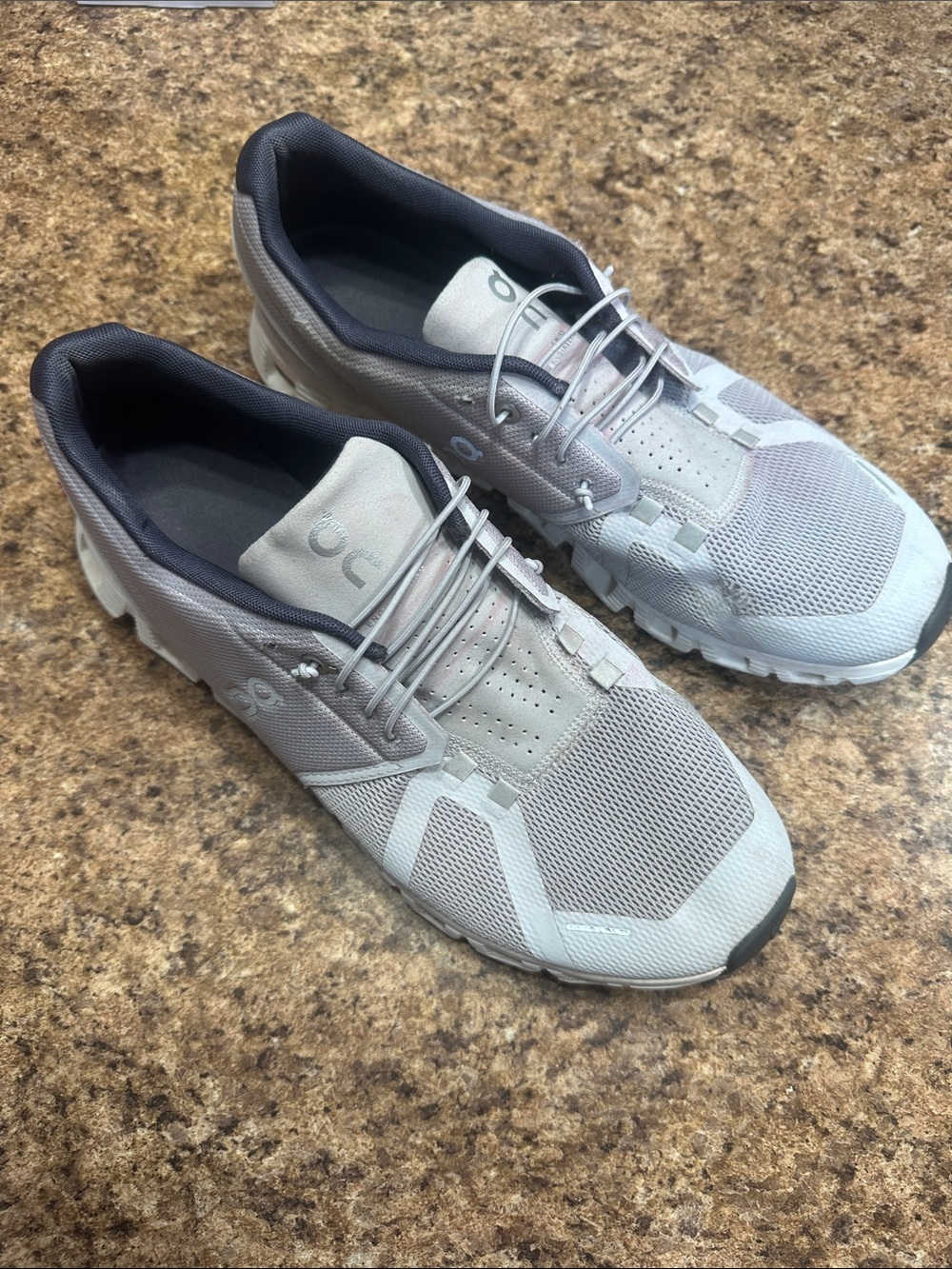 On Running Men’s 11.5 Athletic Shoes - Light Gray and Dark Gray
